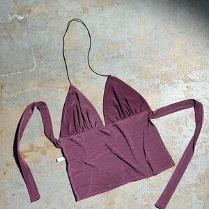 Enduring Kairos Violetta Top Purple Violet Halter Top